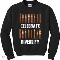 Celebrate Diversity Smoke Cigars Cigar Smoking Kids Sweatshirt thumb 0