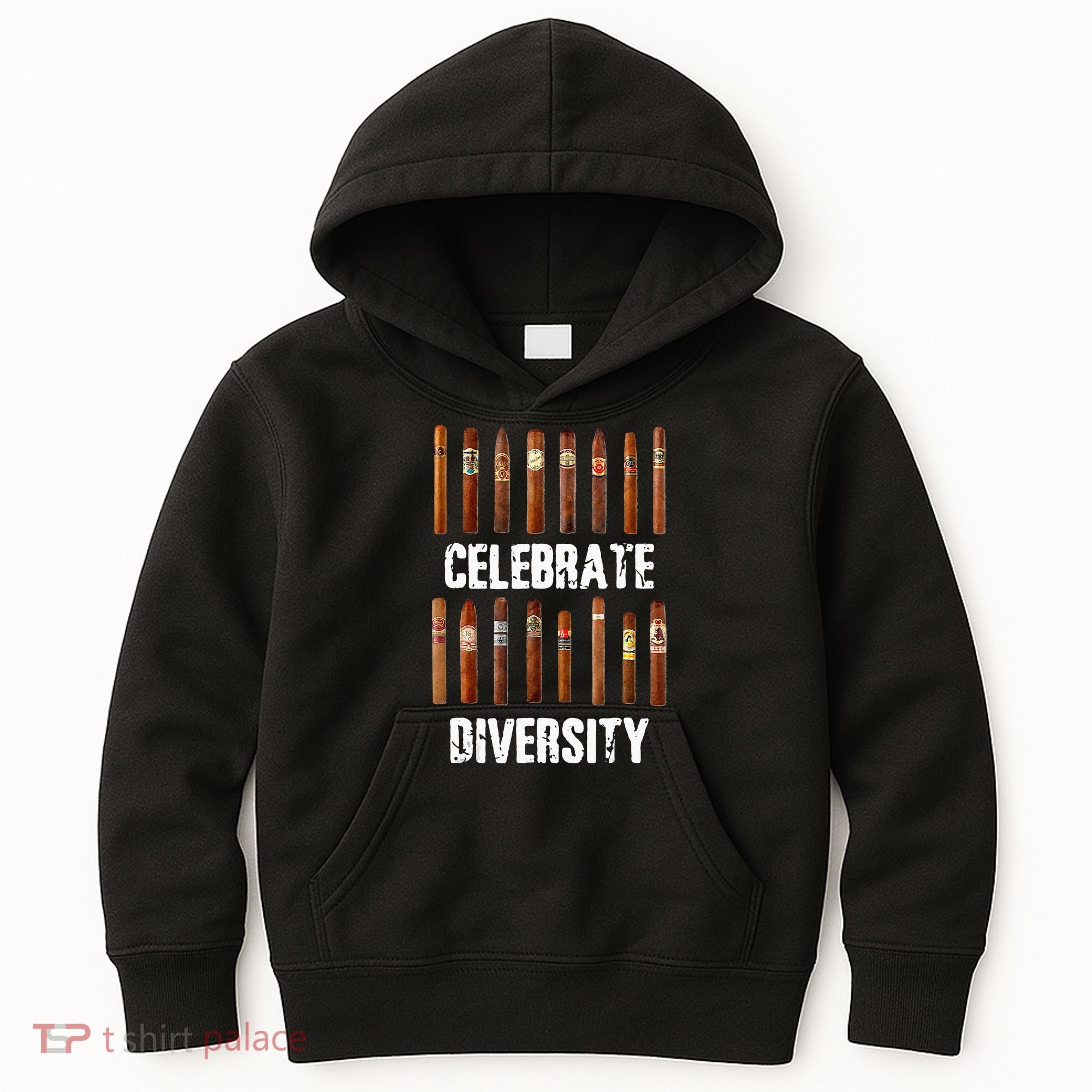 Celebrate Diversity Smoke Cigars Cigar Smoking Kids Hoodie