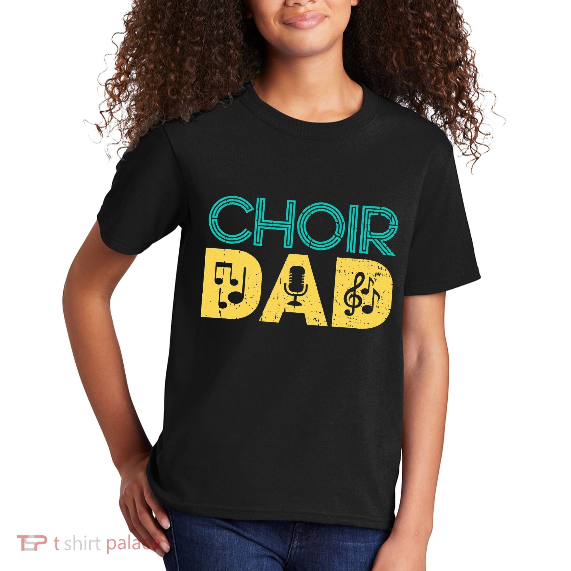 Choir Dad Singer Music Group Choir Directors Teacher Kids T-Shirt