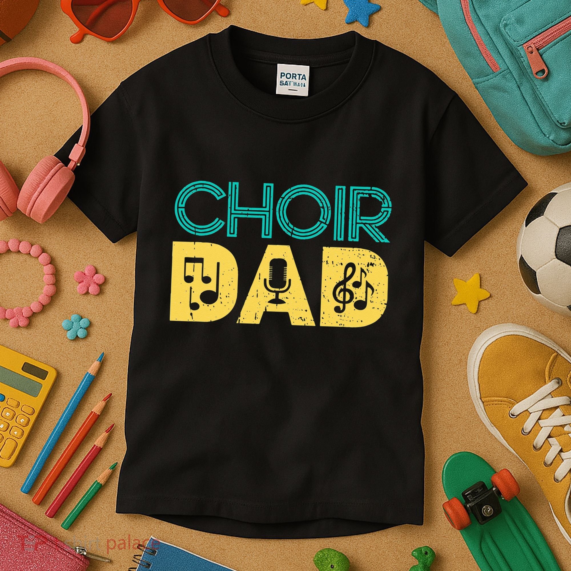 Choir Dad Singer Music Group Choir Directors Teacher Kids T-Shirt
