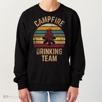 Campfire Drinking Team Beer Alcohol Funny Camping Women's Sweatshirt thumb 0