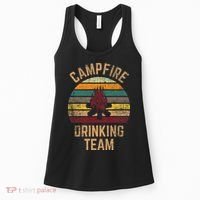 Campfire Drinking Team Beer Alcohol Funny Camping Women's Tank Top thumb 0