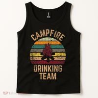 Campfire Drinking Team Beer Alcohol Funny Camping Tank Top thumb 2