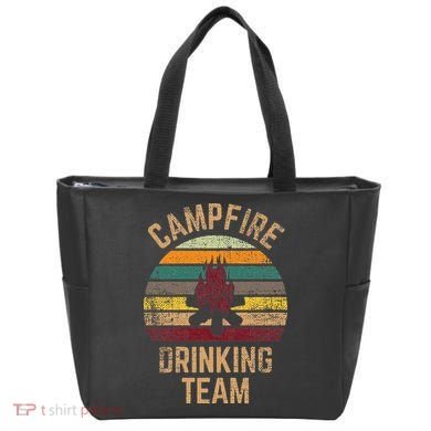 Campfire Drinking Team Beer Alcohol Funny Camping Tote Bag