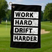 Car Drifting Tokyo Jdm Drift Funny Japanese Car Drifting Gift Golf Towel thumb 1
