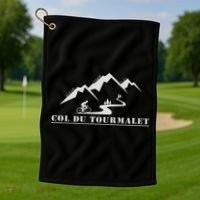 Col Du Tourmalet, France, Cycling, Pyrenees Golf Towel thumb 1