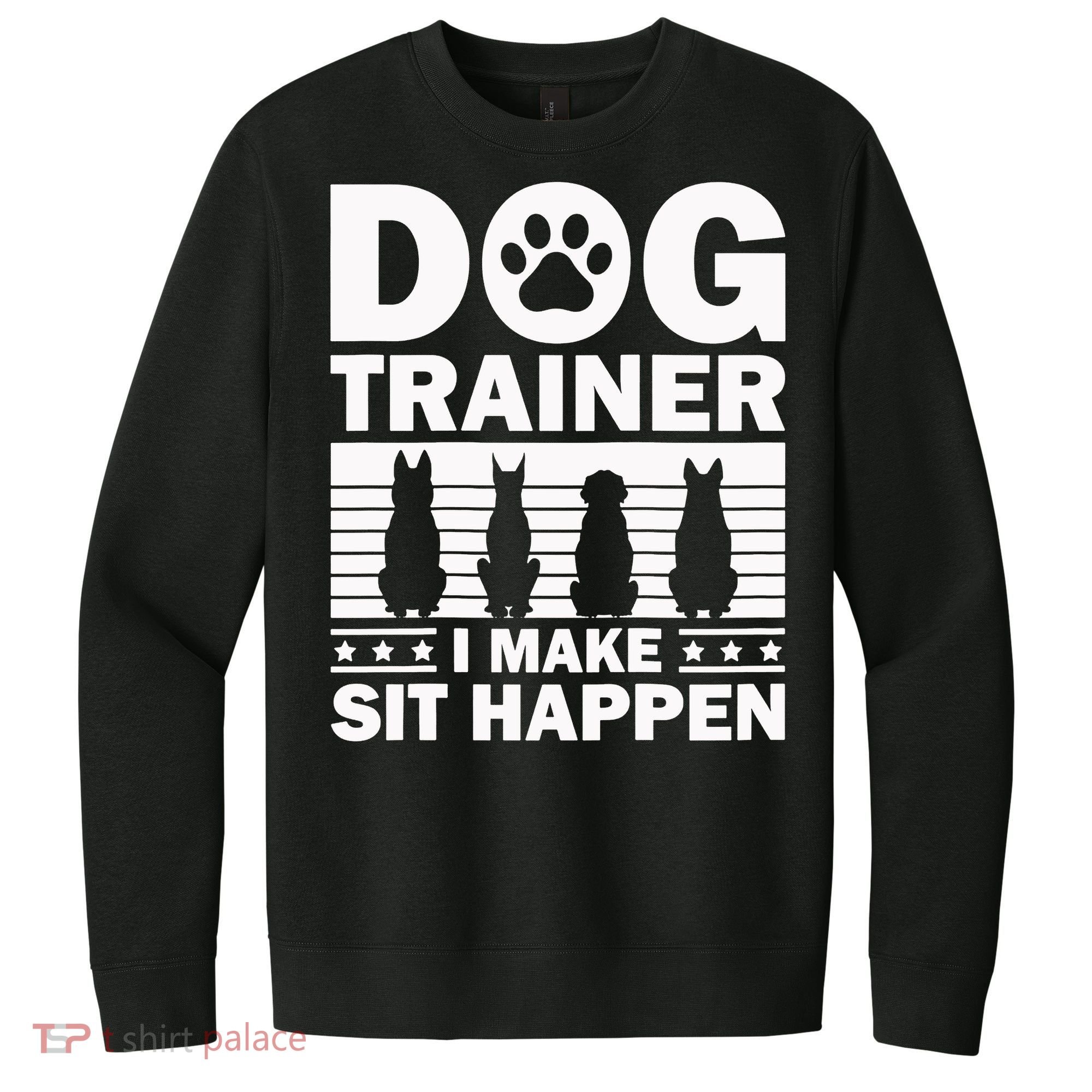 Cool Dog Trainer Dog Training Agility Class Cool Gift V.I.T. Fleece Crew Sweatshirt