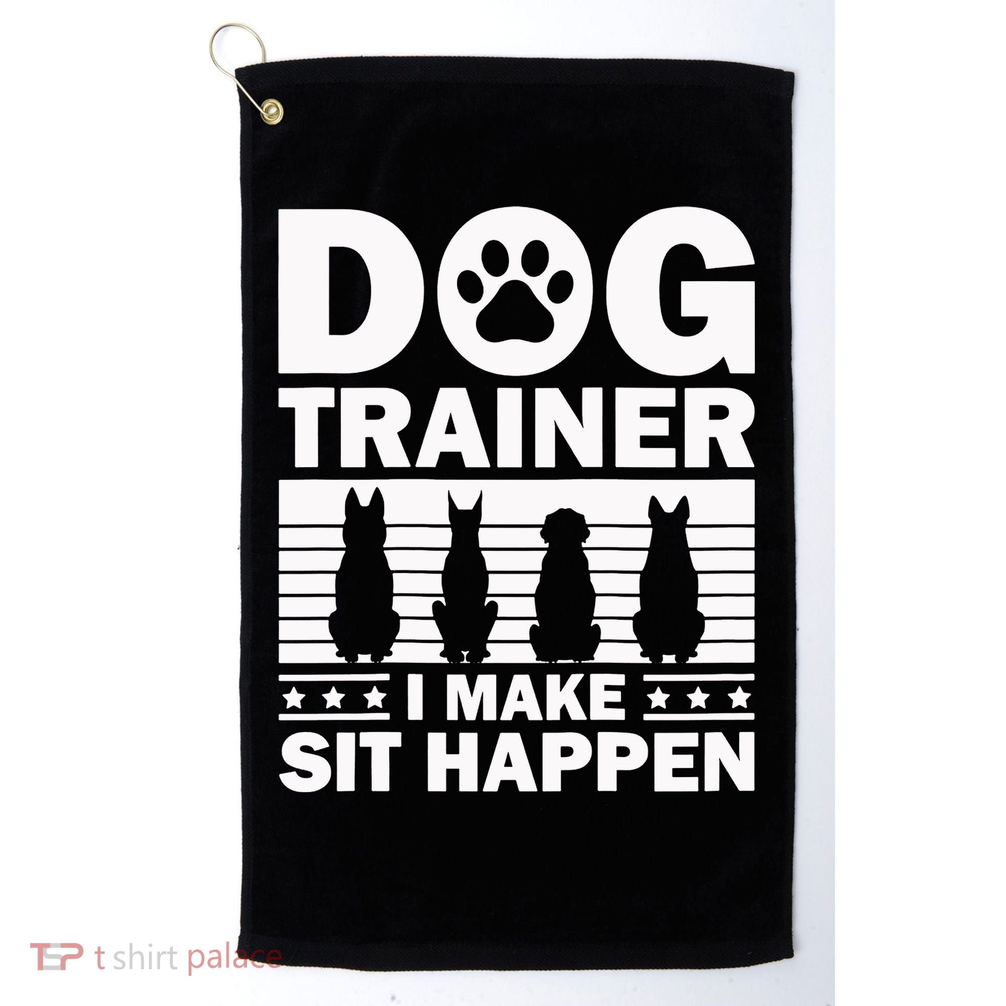 Cool Dog Trainer Dog Training Agility Class Cool Gift Golf Towel