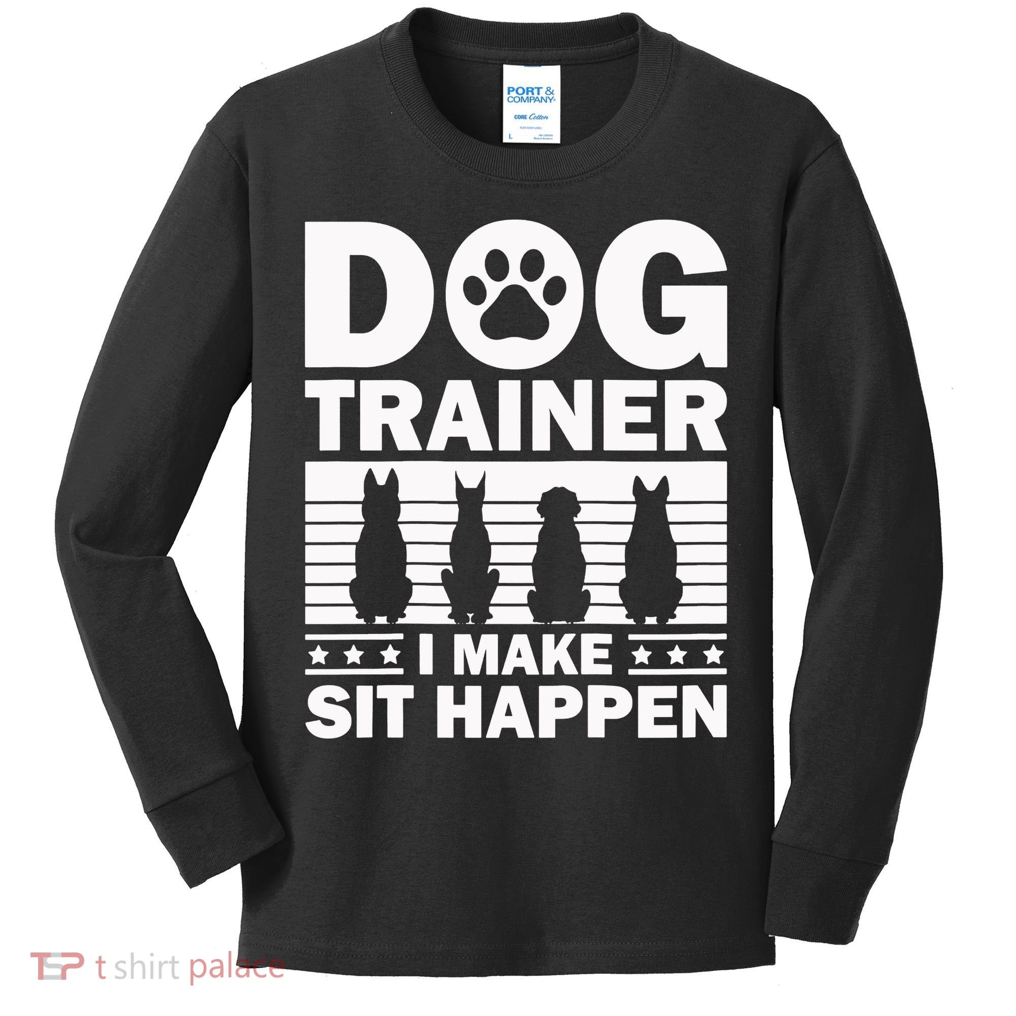 Cool Dog Trainer Dog Training Agility Class Cool Gift Kids Long Sleeve Shirt