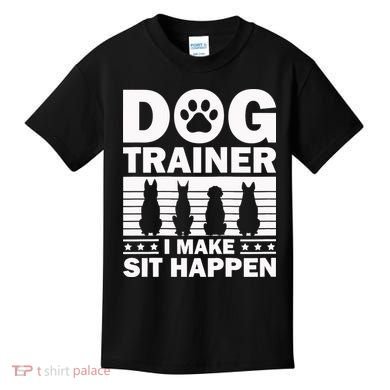 Cool Dog Trainer Dog Training Agility Class Cool Gift Kids T-Shirt