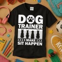 Cool Dog Trainer Dog Training Agility Class Cool Gift Kids T-Shirt thumb 3