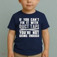 Cute Duct Tape Art For Men Women Engineer Humorous Saying Toddler T-Shirt thumb 2