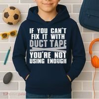 Cute Duct Tape Art For Men Women Engineer Humorous Saying Kids Hoodie thumb 2