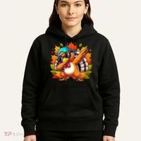 Cute Dabbing Thanksgiving Turkey Fall Vibes Hoodie thumb 5