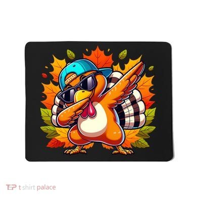 Cute Dabbing Thanksgiving Turkey Fall Vibes Mousepad