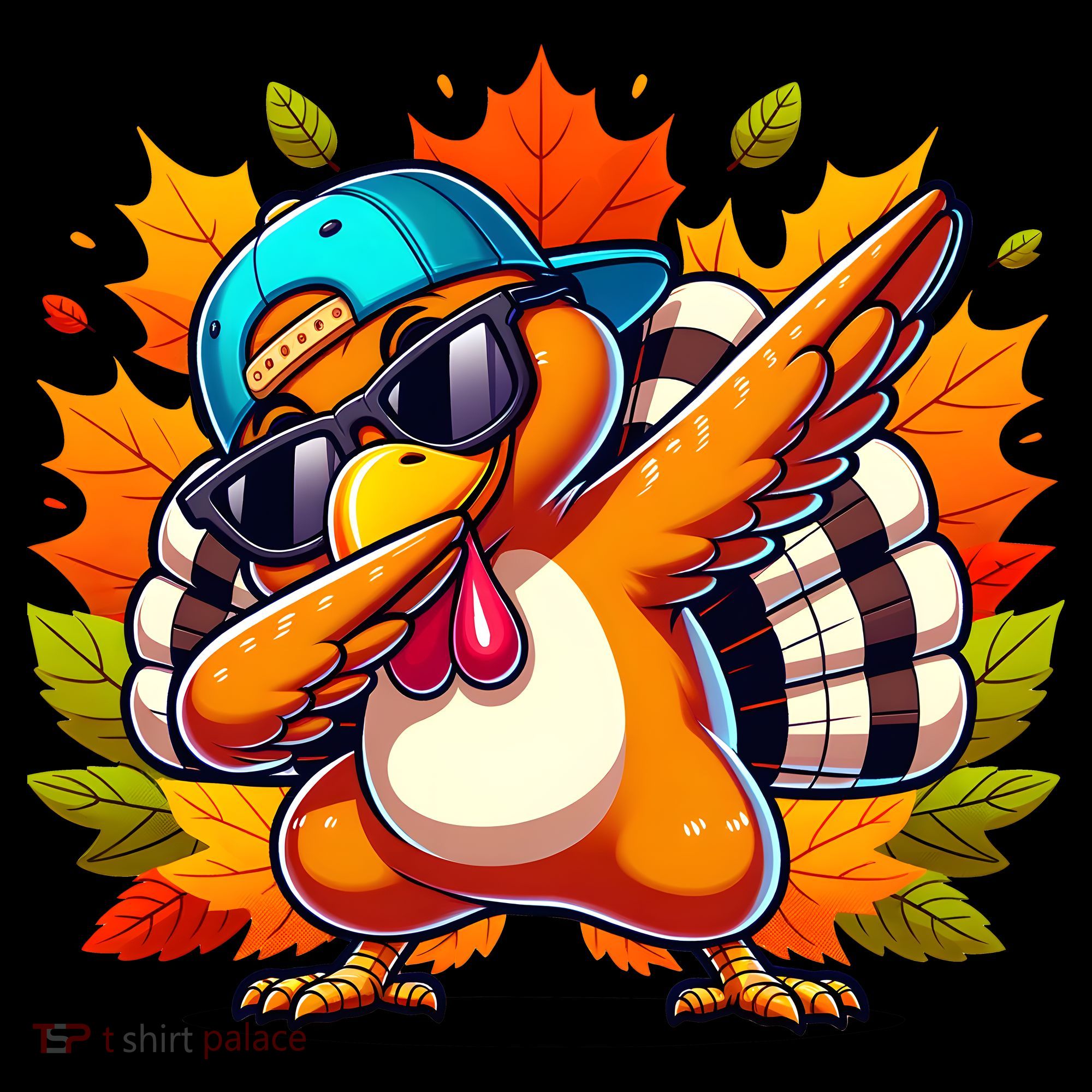 Cute Dabbing Thanksgiving Turkey Fall Vibes Mousepad