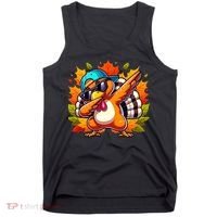 Cute Dabbing Thanksgiving Turkey Fall Vibes Tank Top thumb 0