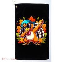 Cute Dabbing Thanksgiving Turkey Fall Vibes Golf Towel thumb 0