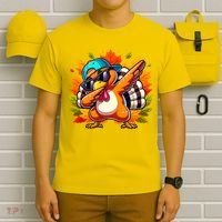 Cute Dabbing Thanksgiving Turkey Fall Vibes T-Shirt thumb 6