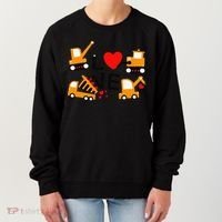 Construction Dump Truck Valentine's Day Of Lover Women's Sweatshirt thumb 0