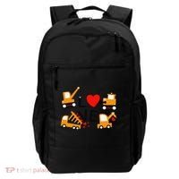 Construction Dump Truck Valentine's Day Of Lover Backpack thumb 0
