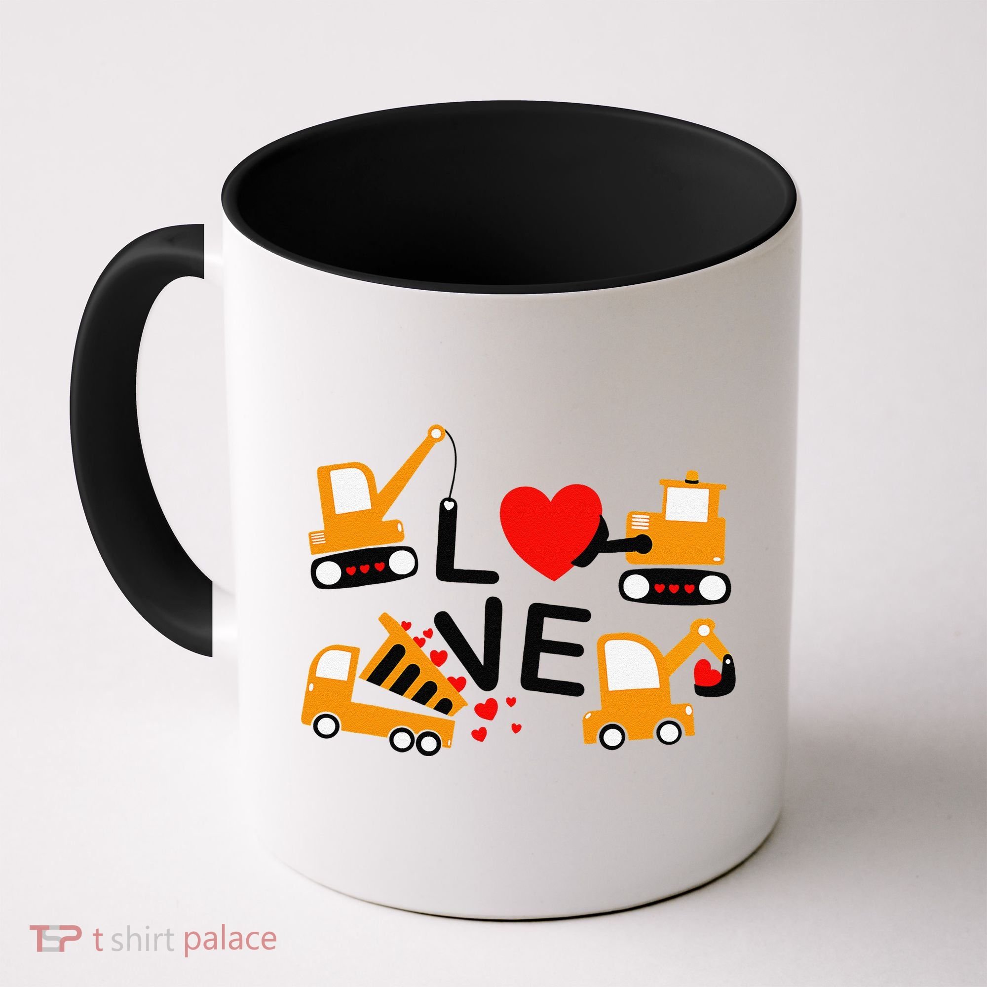 Construction Dump Truck Valentine's Day Of Lover Coffee Mug