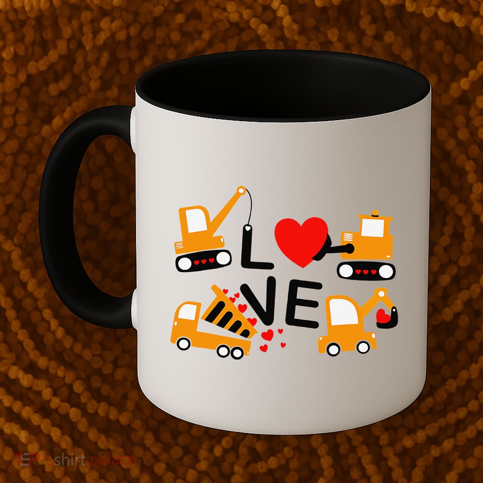 Construction Dump Truck Valentine's Day Of Lover Coffee Mug