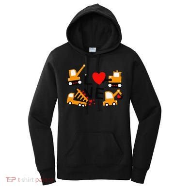 Construction Dump Truck Valentine's Day Of Lover Women's Hoodie