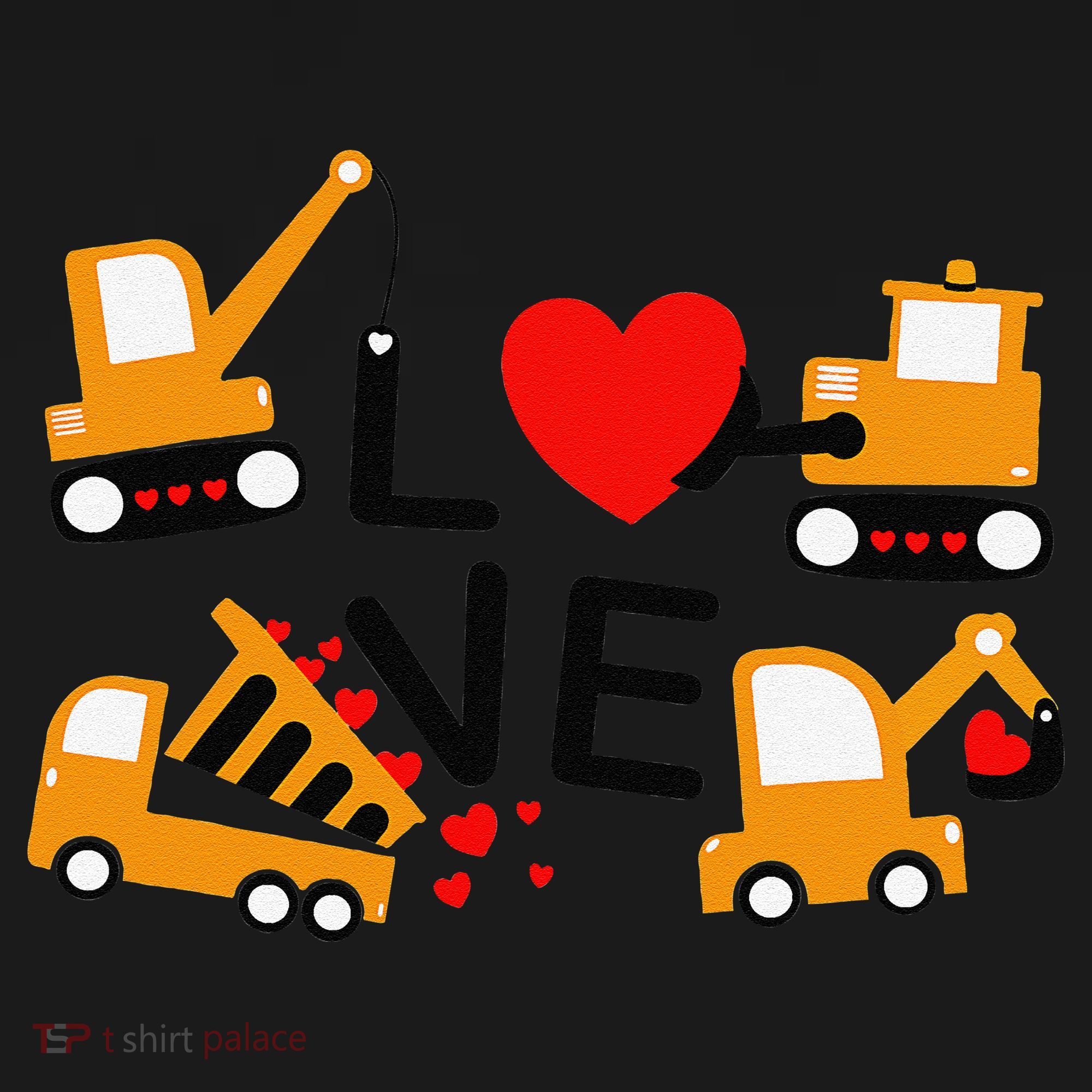 Construction Dump Truck Valentine's Day Of Lover Women's Hoodie