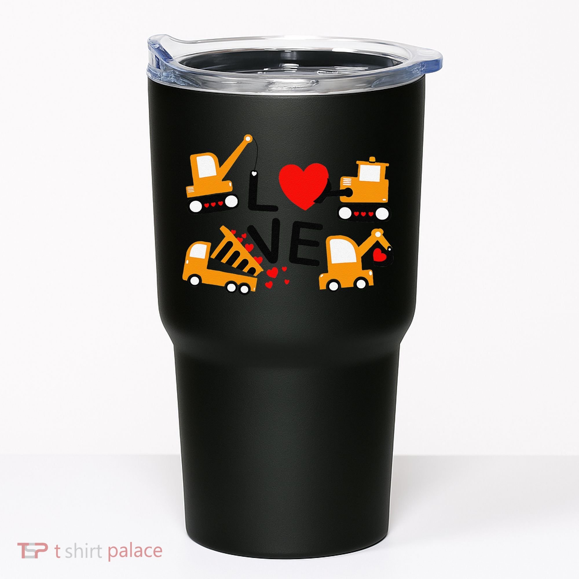 Construction Dump Truck Valentine's Day Of Lover Tumbler