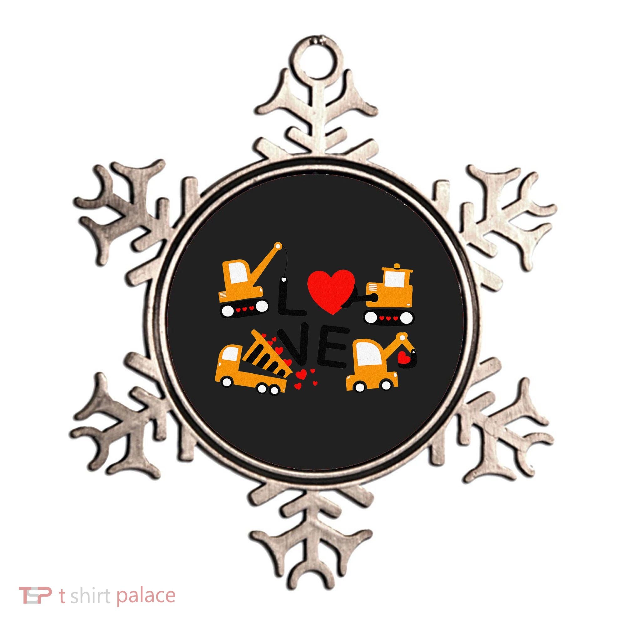 Construction Dump Truck Valentine's Day Of Lover Ornament