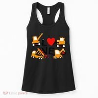 Construction Dump Truck Valentine's Day Of Lover Women's Tank Top thumb 0