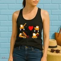 Construction Dump Truck Valentine's Day Of Lover Women's Tank Top thumb 2