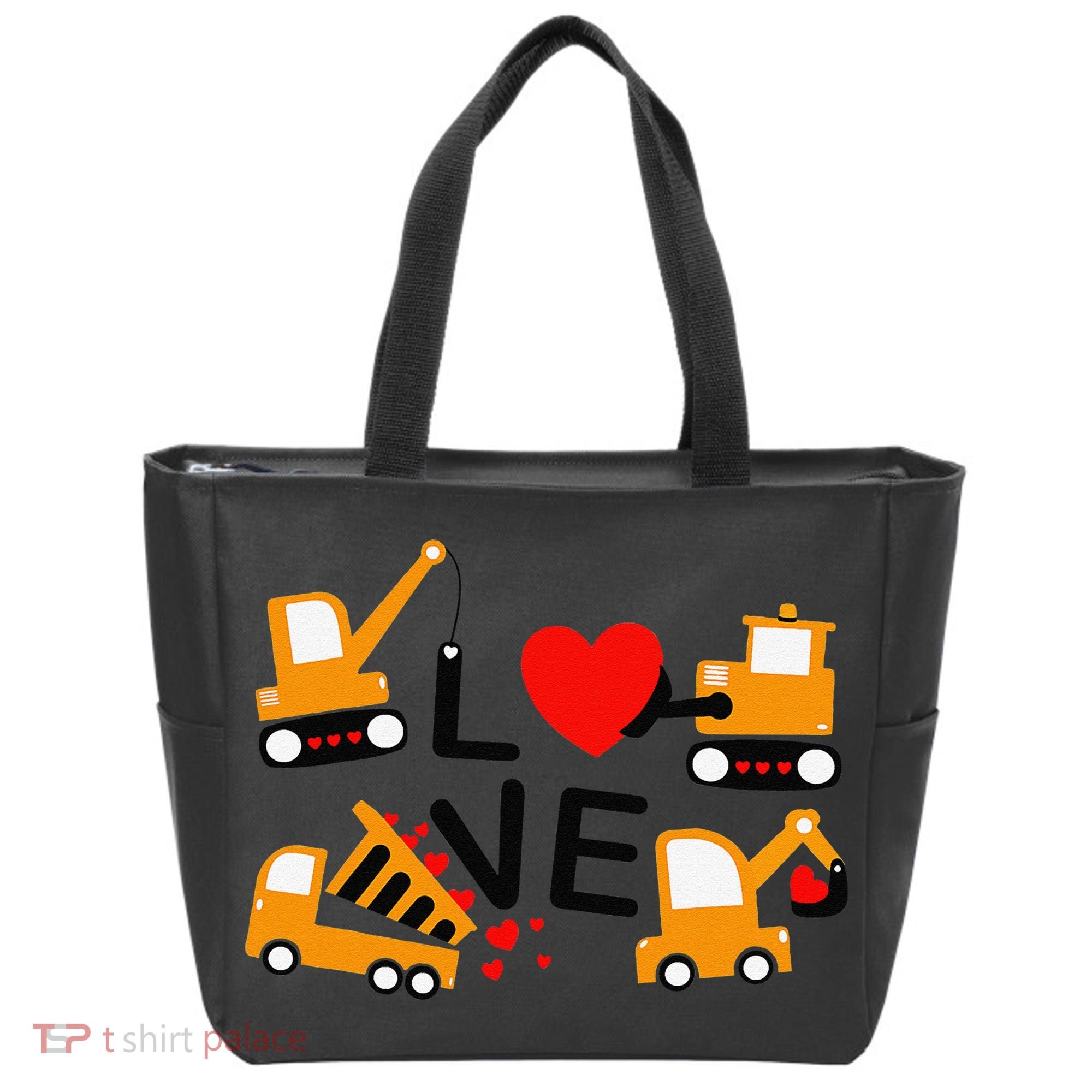 Construction Dump Truck Valentine's Day Of Lover Tote Bag