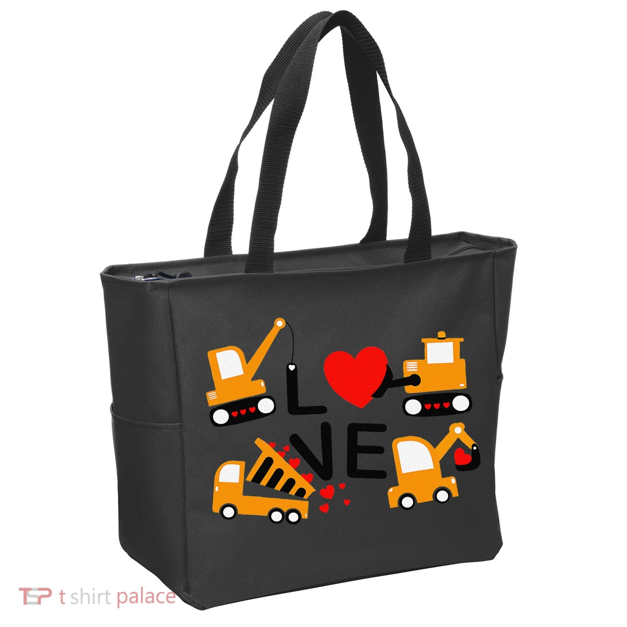 Construction Dump Truck Valentine's Day Of Lover Tote Bag
