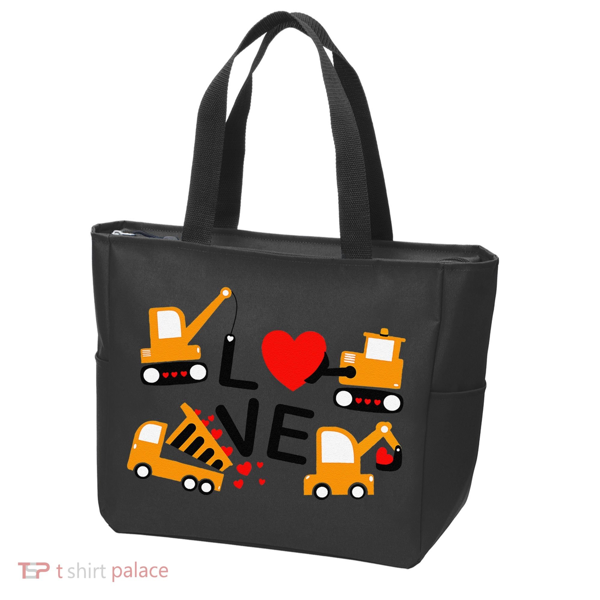 Construction Dump Truck Valentine's Day Of Lover Tote Bag