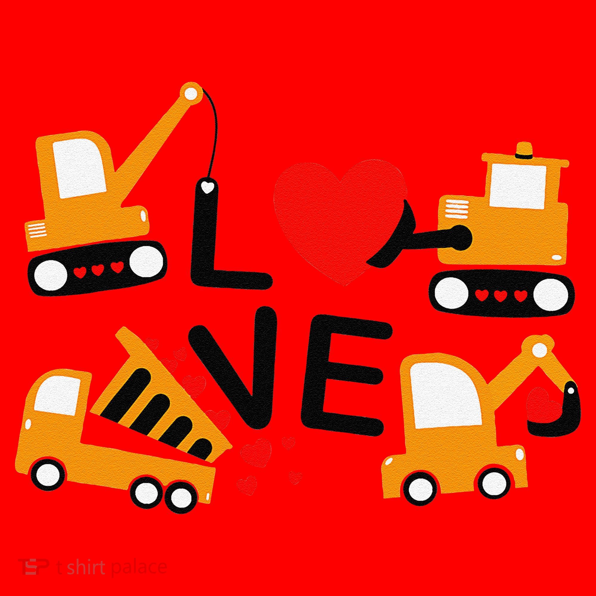 Construction Dump Truck Valentine's Day Of Lover Santa Hat