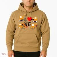 Construction Dump Truck Valentine's Day Of Lover Hoodie thumb 2