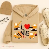 Construction Dump Truck Valentine's Day Of Lover Hoodie thumb 4