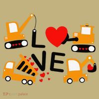 Construction Dump Truck Valentine's Day Of Lover Long Sleeve Shirt thumb 2