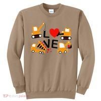 Construction Dump Truck Valentine's Day Of Lover Sweatshirt thumb 0