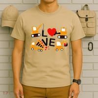 Construction Dump Truck Valentine's Day Of Lover T-Shirt thumb 6