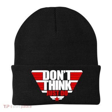 Cool Don't Think Just Do Logo Beanie