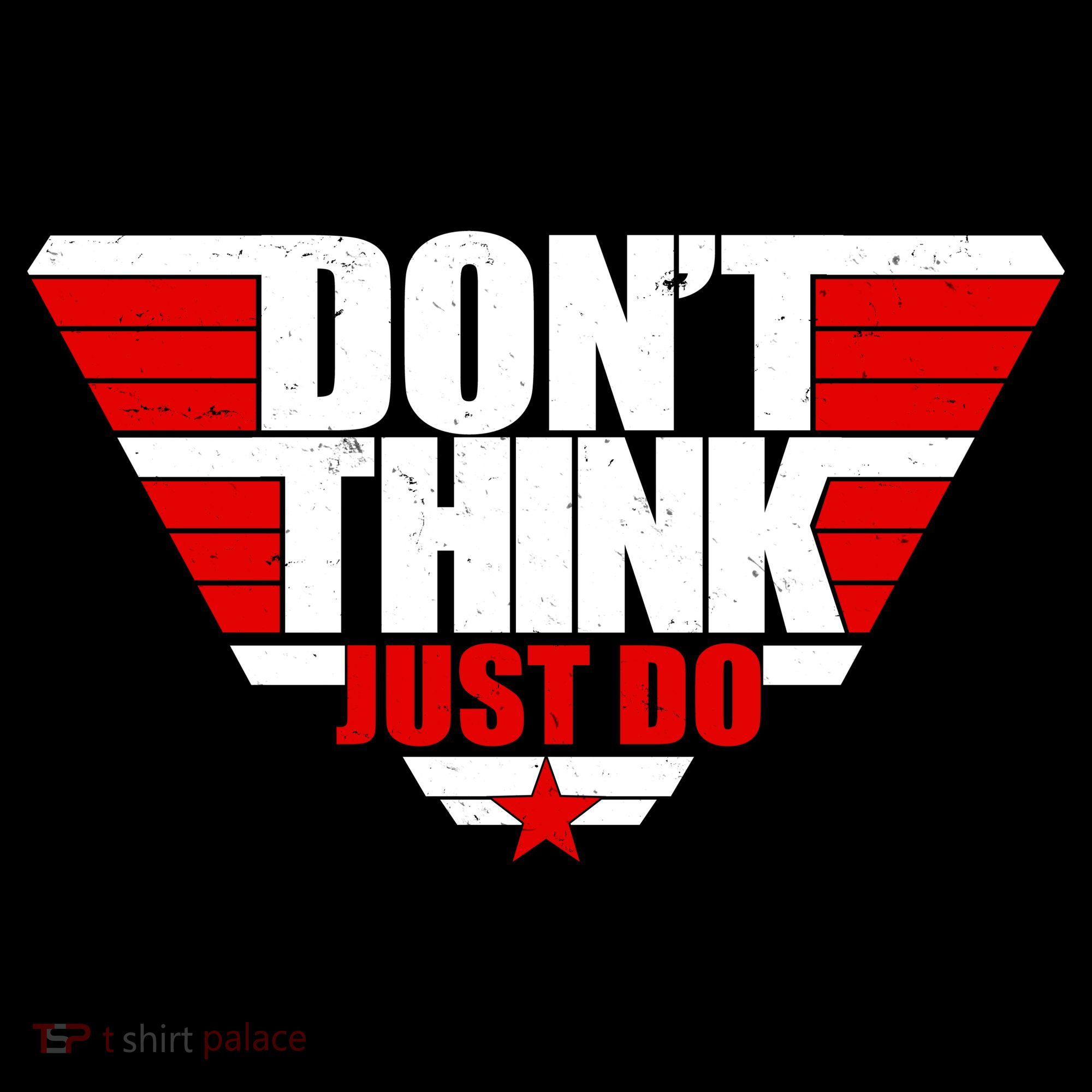 Cool Don't Think Just Do Logo Pajama Set