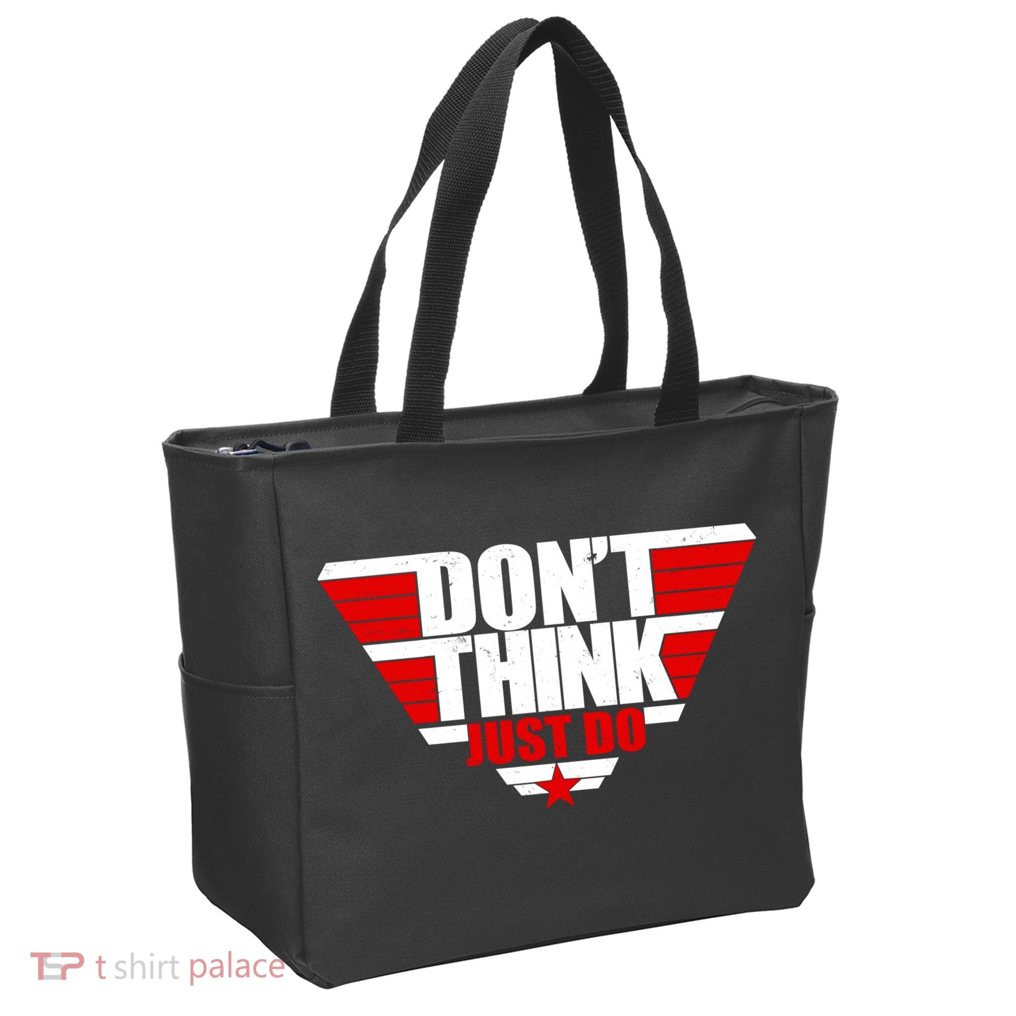 Cool Don't Think Just Do Logo Tote Bag