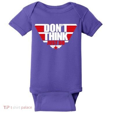 Cool Don't Think Just Do Logo Baby Bodysuit