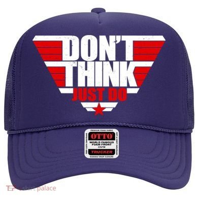 Cool Don't Think Just Do Logo Hat