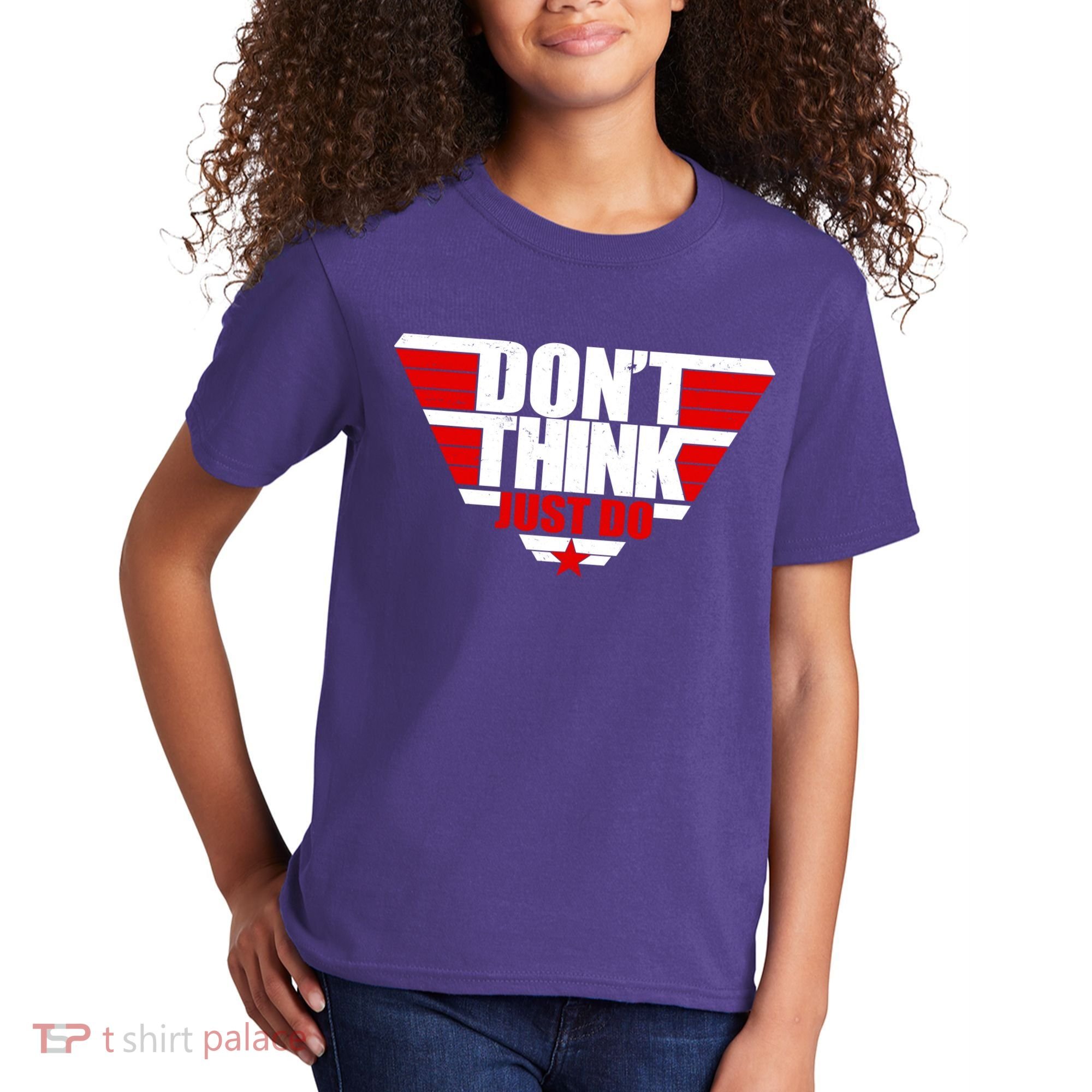 Cool Don't Think Just Do Logo Kids T-Shirt