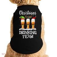 Christmas Drinking Team Holiday Season Xmas Beer Lover Doggie Tank thumb 0