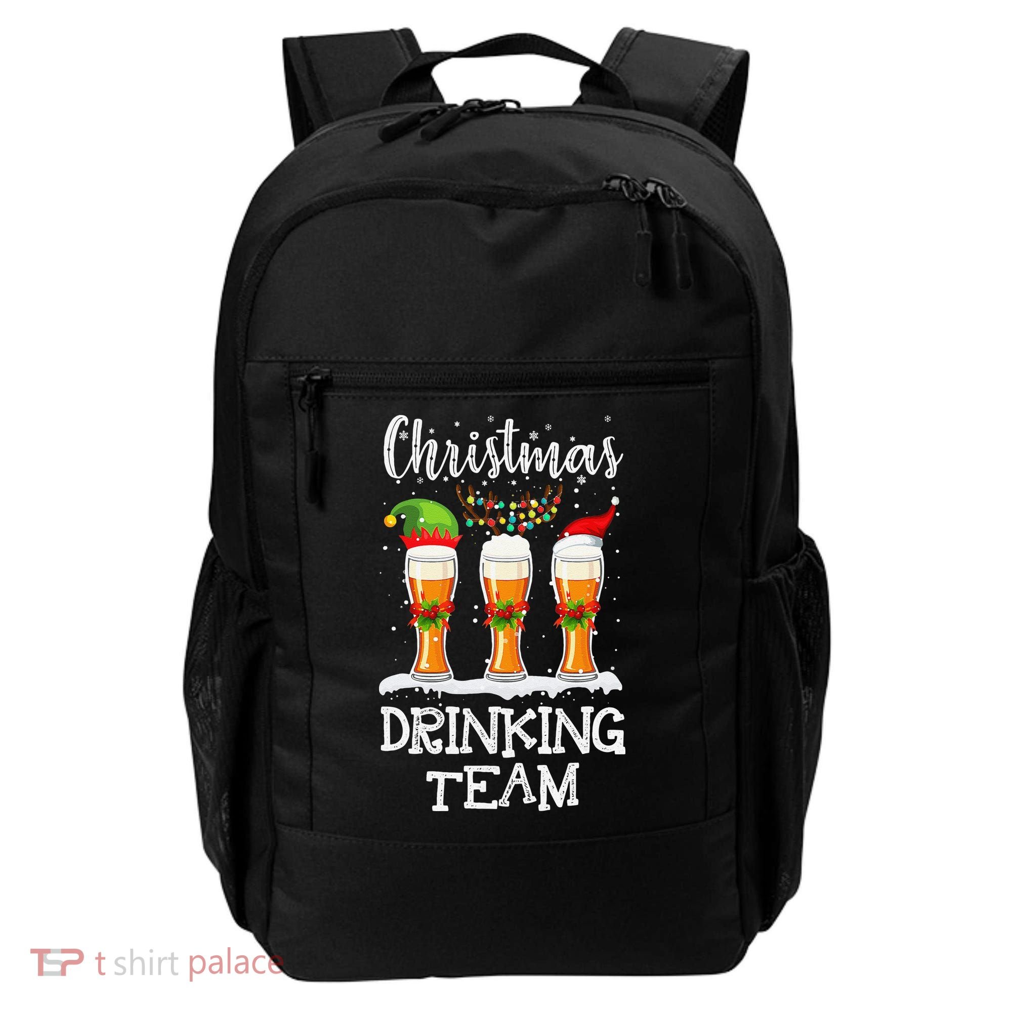 Christmas Drinking Team Holiday Season Xmas Beer Lover Backpack